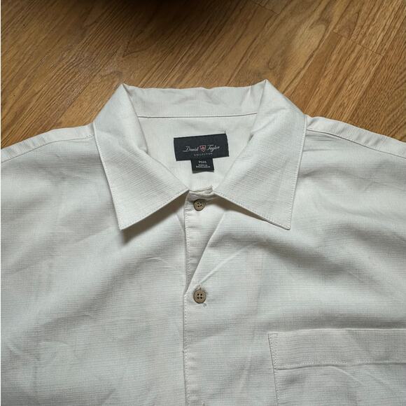 Mens Medium David Taylor Button Down Hawaiian Style - Picture 3 of 9